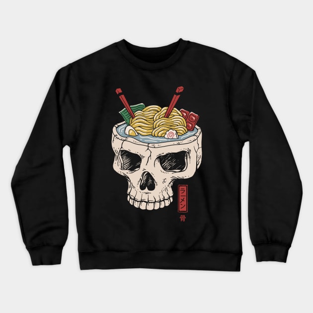 Ramen Brain Crewneck Sweatshirt by Vincent Trinidad Art